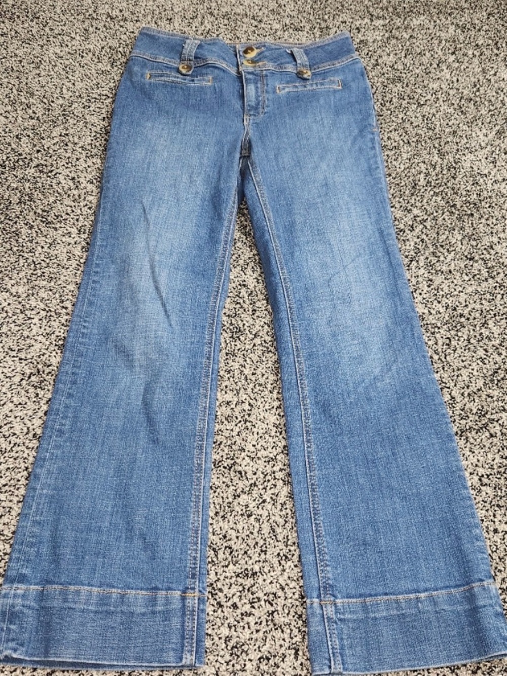 Pilcro And The Letterpress Anthropologie Jeans Womens Sz 27, Flare/ Wide Hi Rise